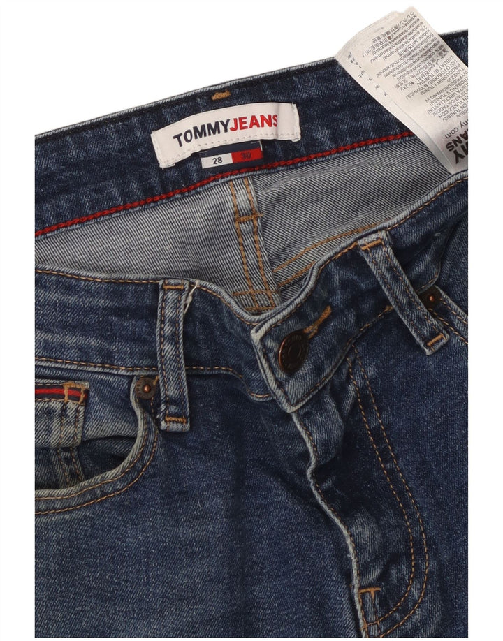 Męskie jeansy slim fit TOMMY HILFIGER W28 L30 Niebieskie bawełniane