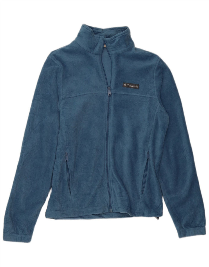 Damska kurtka polarowa oversize Columbia UK 6 XS, niebieska, poliestrowa