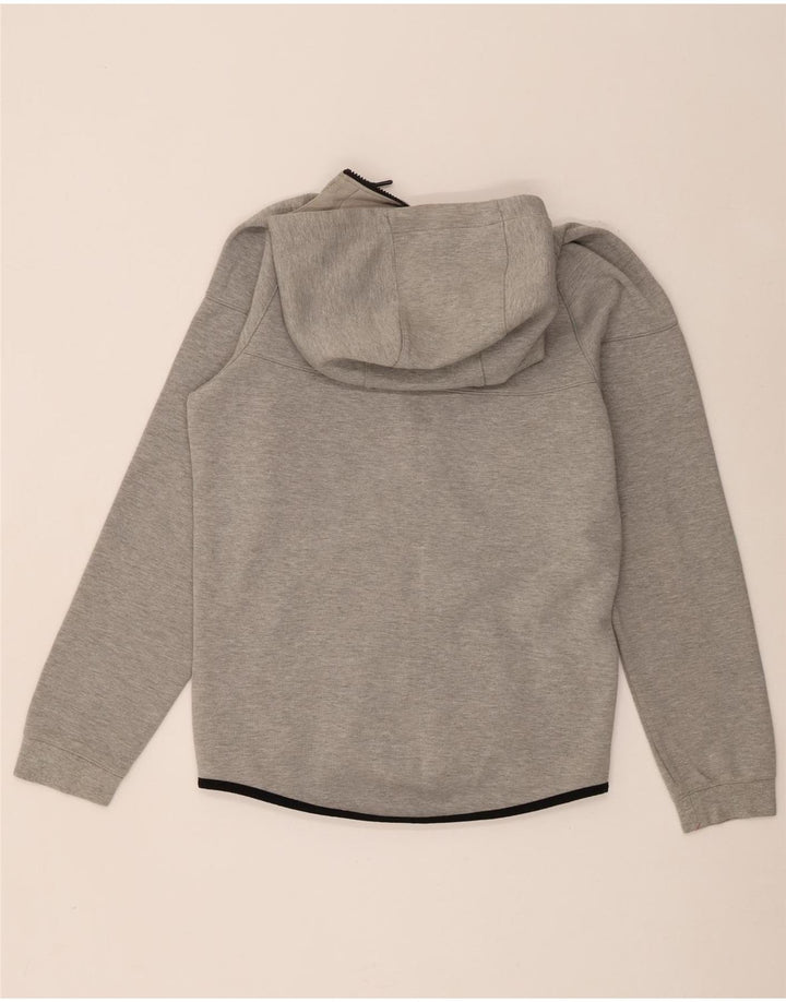 Męski sweter z kapturem i zamkiem błyskawicznym Nike, mały, szary, bawełniany