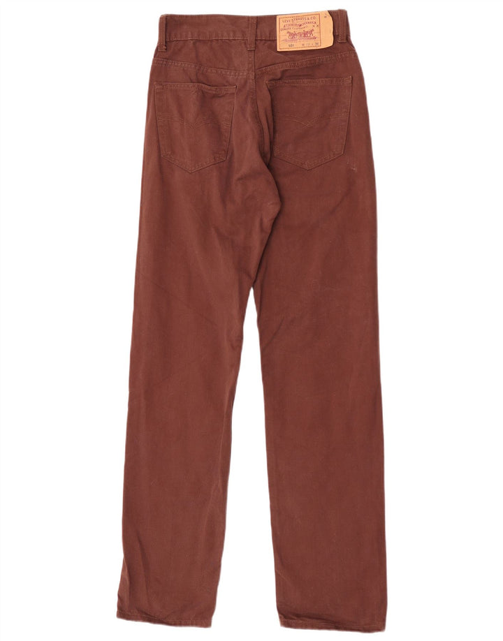 Damskie dżinsy Levi's 501 Straight W29 L32 Brązowa bawełna