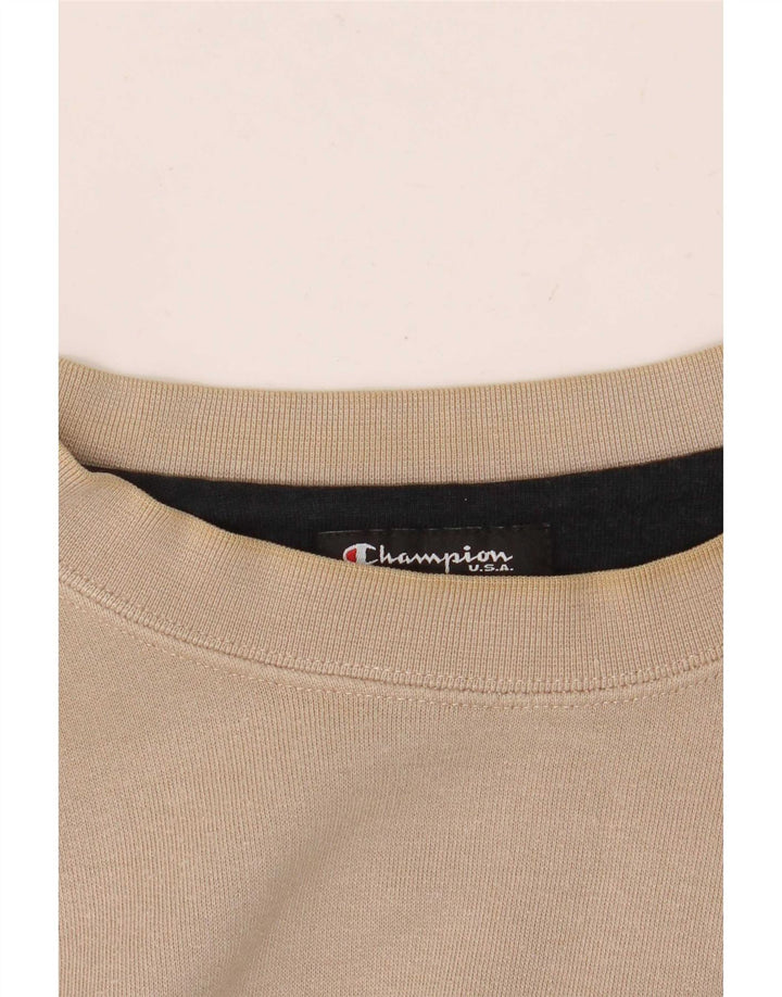 Męski sweter z grafiką Champion XL, beżowy