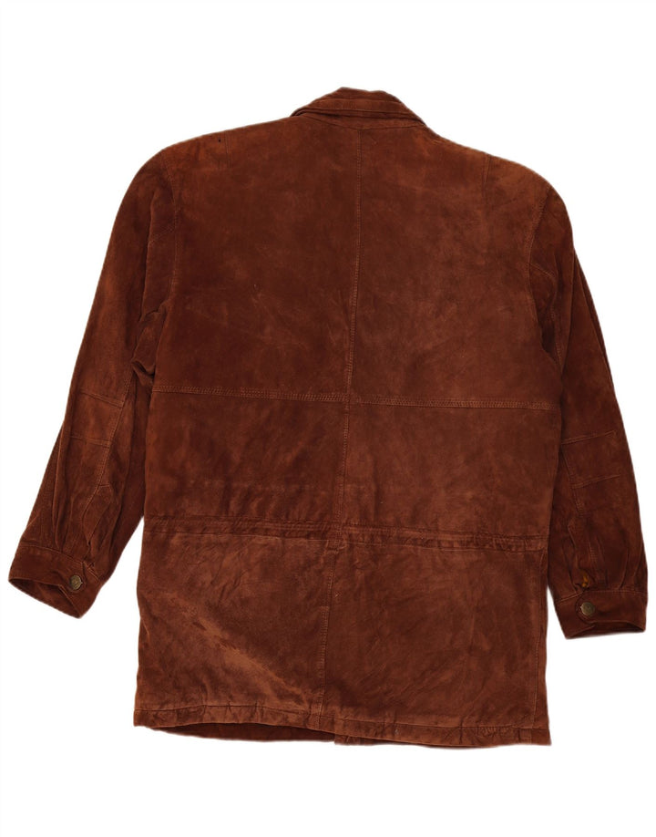Vintage męska zamszowa kurtka UK 42 XL brązowa