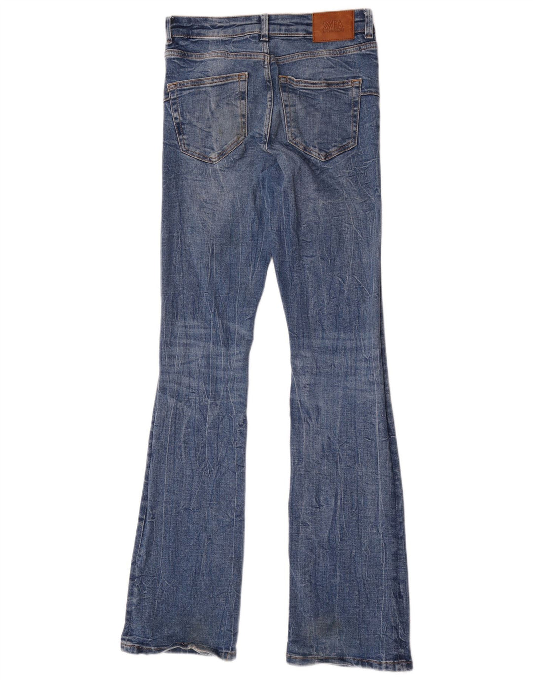 Damskie jeansy rozkloszowane Zara EU 36 XS W26 L34 Niebieskie