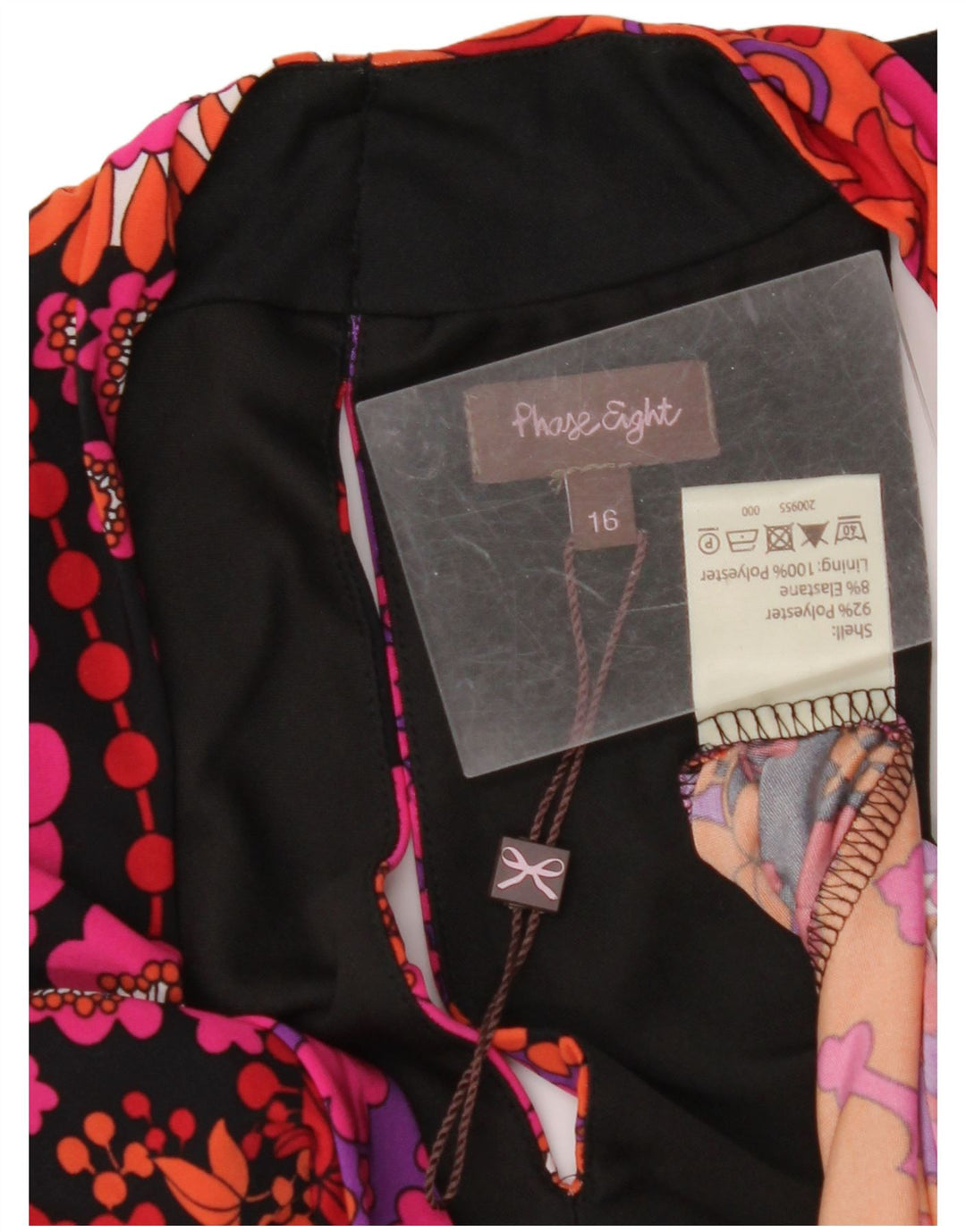 Damska sukienka maxi bez rękawów PHASE EIGHT UK 16, duża, wielokolorowa w kwiaty