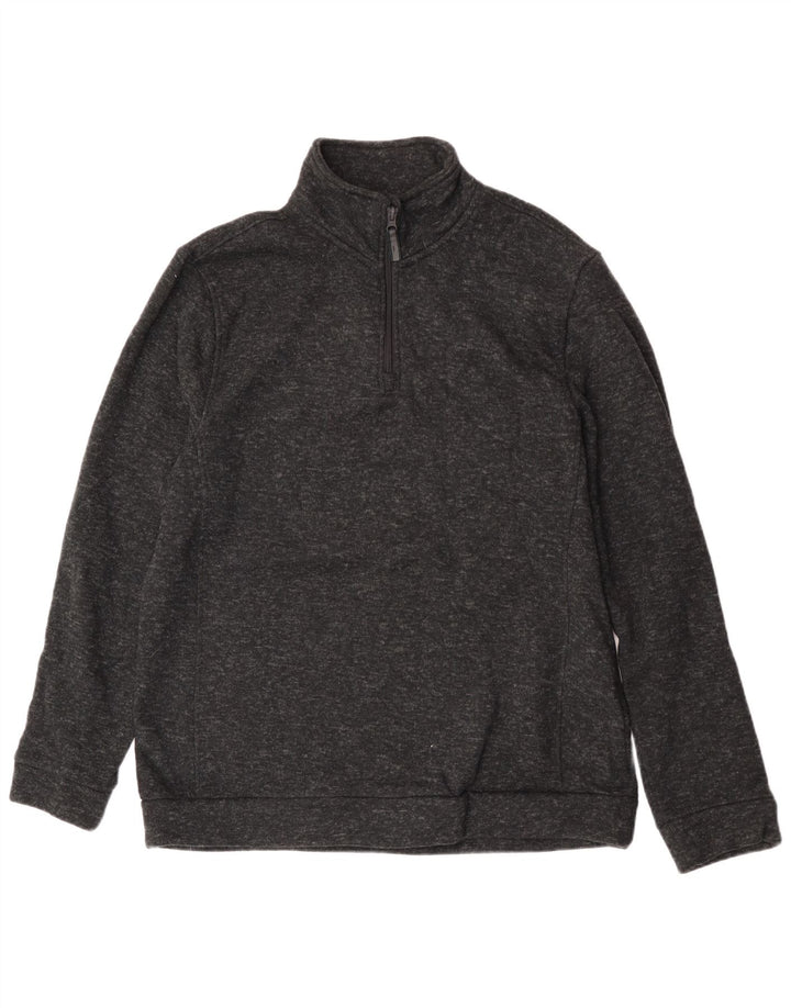 Męski sweter męski Mountain Warehouse z zamkiem błyskawicznym XL, czarny, nakrapiany