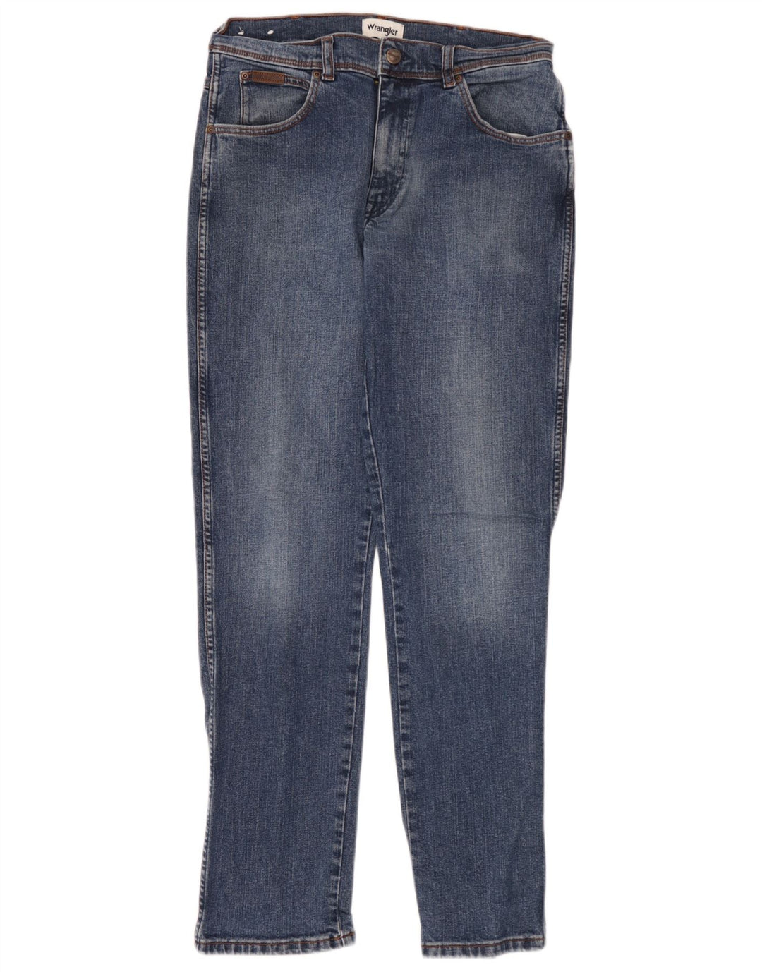 Męskie jeansy Wrangler Texas Slim W33 L34 Niebieskie bawełniane