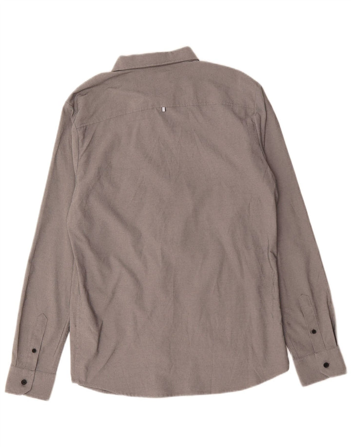 Koszula męska Oakley Slim Fit, średnioszara, poliestrowa