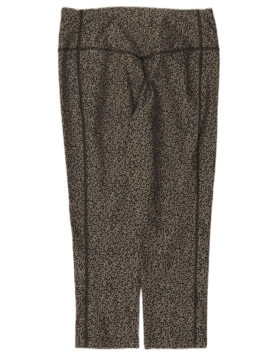 Damskie legginsy Nike Dri Fit Abstrakcyjny wzór Capri UK 10 Małe szare