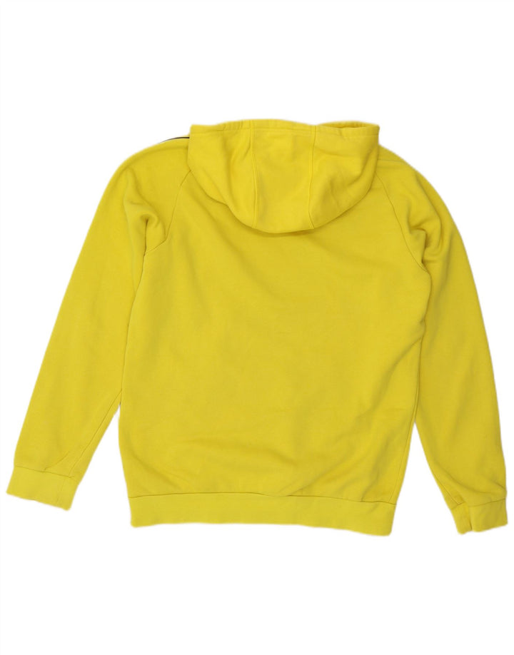 Męski sweter z kapturem ADIDAS, średni żółty, bawełniany