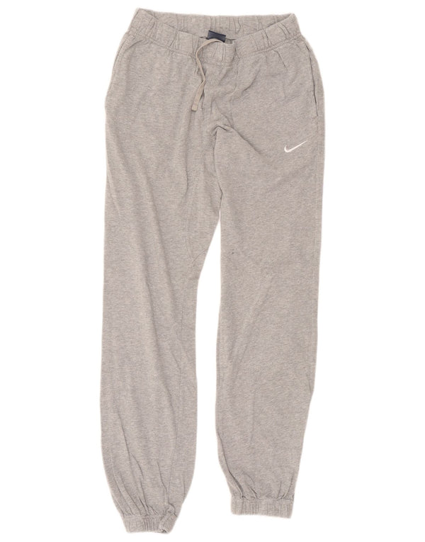 Męskie spodnie dresowe Nike, małe, szare, nakrapiane, bawełniane