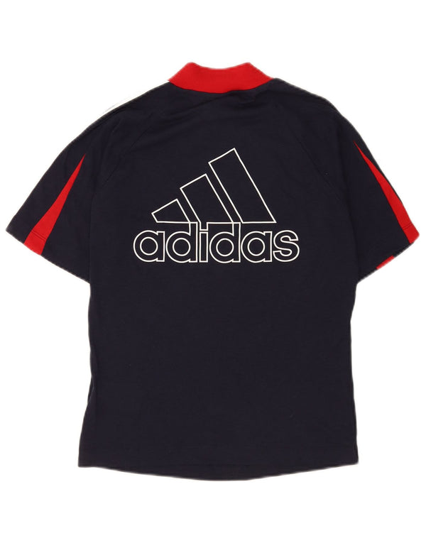 Damska koszulka graficzna Adidas Top UK 12/14 Średni granatowy sportowy