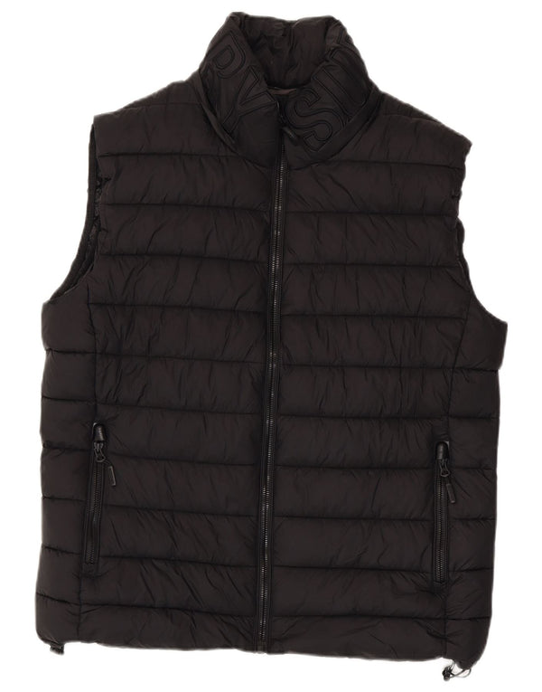 Męska wyściełana kamizelka Superdry Graphic UK 42 XL z czarnego nylonu