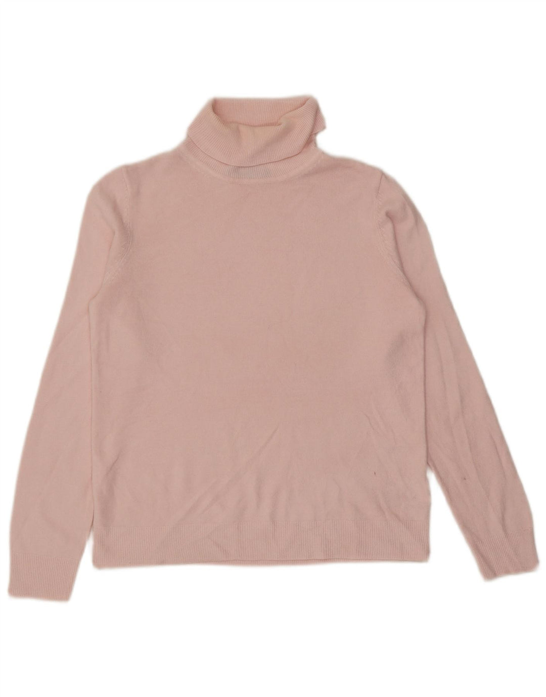 Marks & Spencer Damski sweter z golfem UK 12 Średni różowy akryl