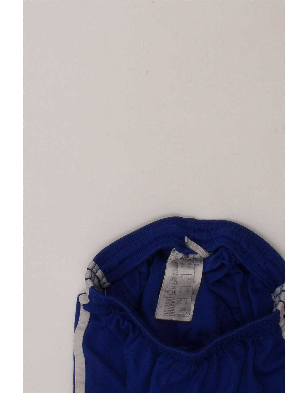 ADIDAS Boys Climalite Sport Shorts 5-6 Years XS Blue Polyester Vintage Adidas and Second-Hand Adidas from Messina Hembry 
