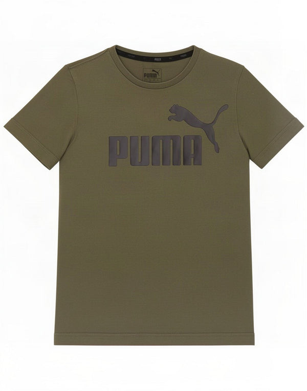 Puma Chłopięca koszulka z grafiką, 11-12 lat, khaki, bawełna