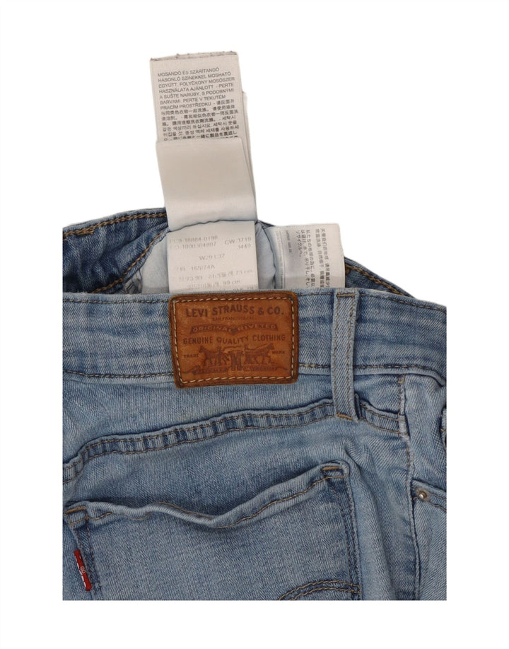 Damskie proste dżinsy LEVI'S W29 L32 Niebieskie bawełniane