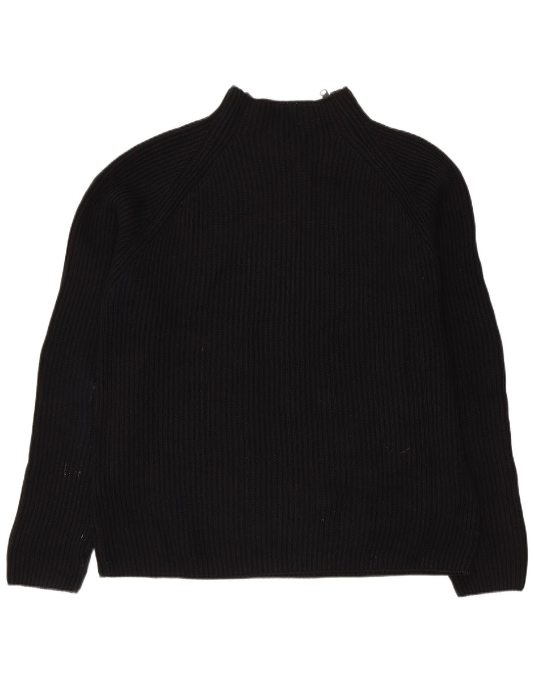 Męski sweter Zara z zamkiem błyskawicznym, duży, czarny, bawełniany