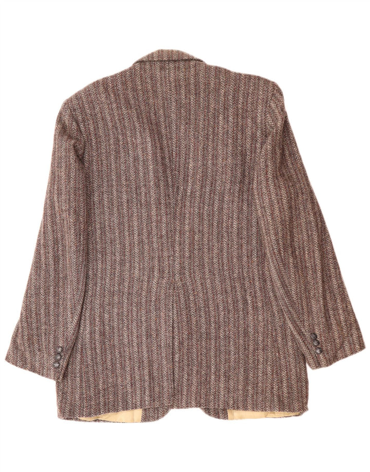 Męska marynarka zapinana na 2 guziki HARRIS TWEED UK 38 w średnie szare paski