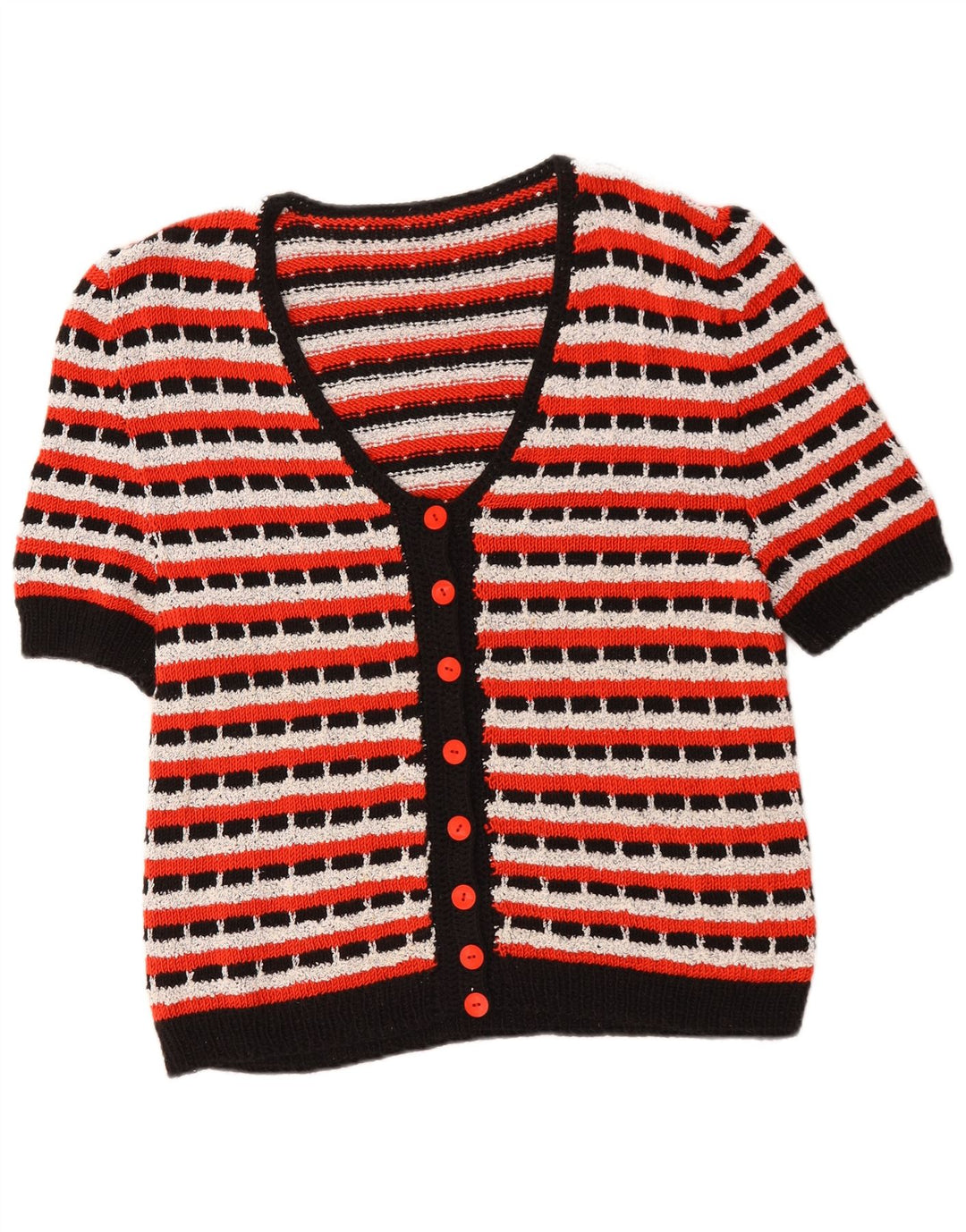 Sweter damski w stylu vintage, UK 14, w średnie, wielokolorowe paski