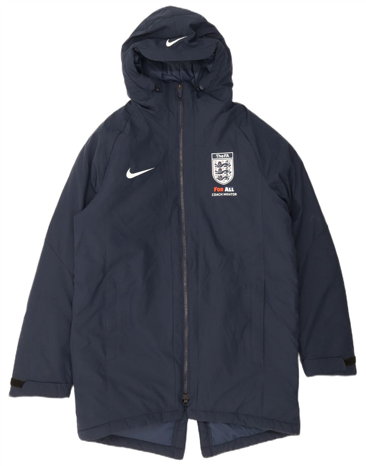 Męska kurtka parka z kapturem Nike UK 38, średni granatowy poliester