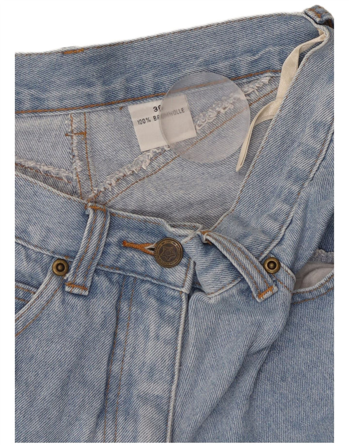 Damskie spodenki jeansowe VINTAGE W36 XL Niebieskie bawełniane