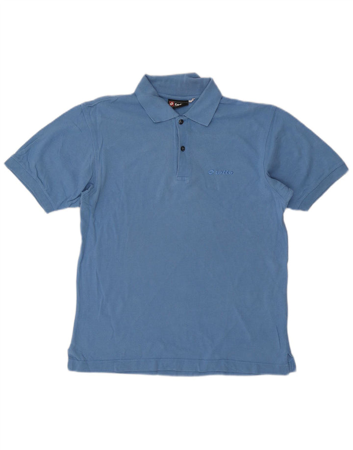 LOTTO Mens Polo Shirt Medium Blue