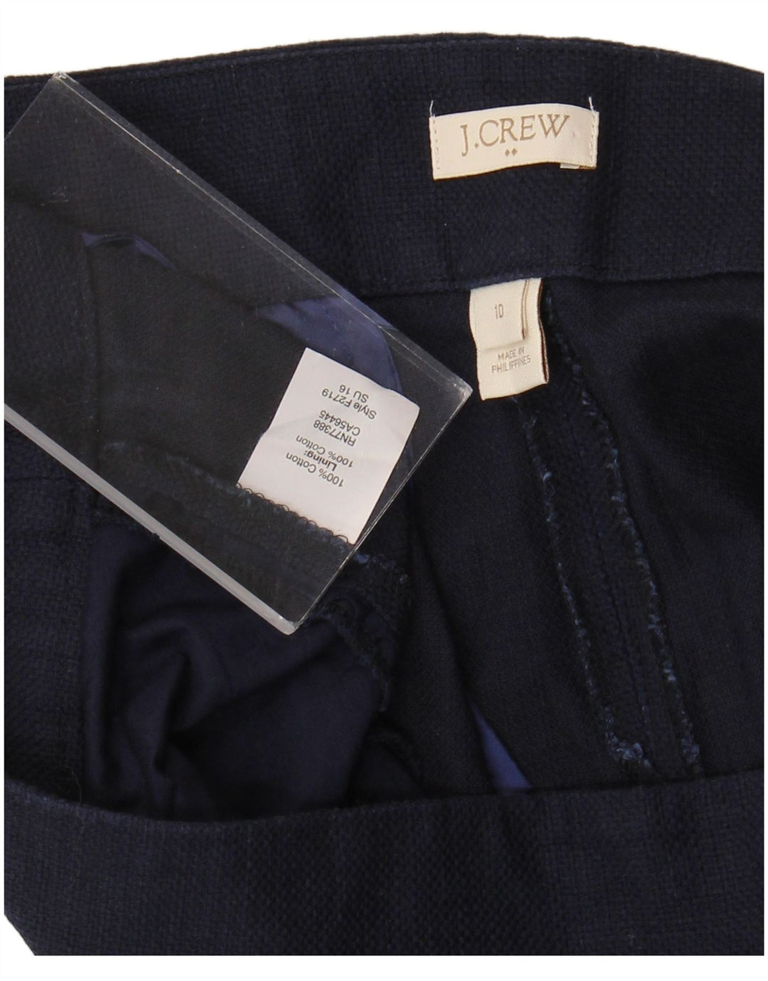 Spodnie damskie J. Crew US 10 Large W32 Granatowa bawełna