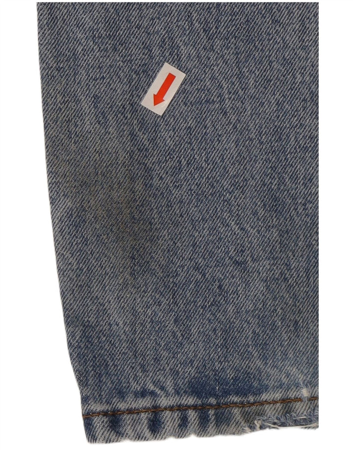 Męskie jeansy Fat Face w trudnej sytuacji W30 L34, niebieska bawełna