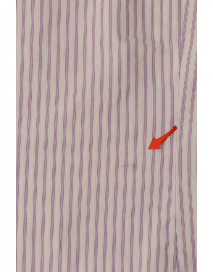 Koszula męska Ted Baker, rozmiar 4, duża, fioletowa, bawełniana w prążki
