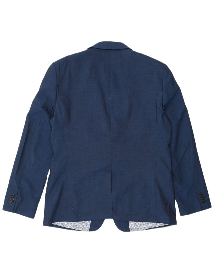 Ted Baker Męska marynarka zapinana na 2 guziki, UK 42 XL, niebieska wełniana