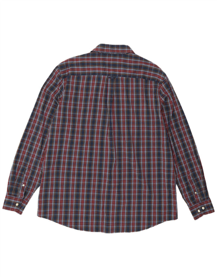 Koszula męska CHAPS Easy Care 2XL w granatową kratkę