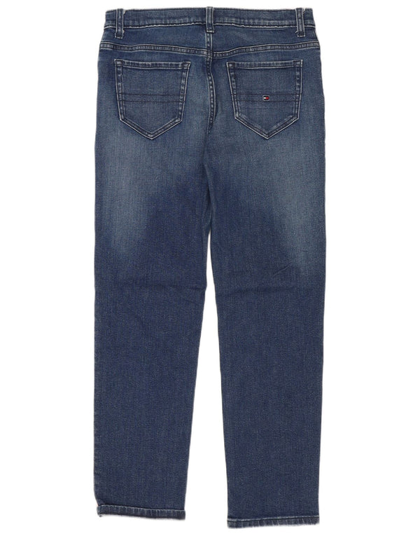 Tommy Hilfiger Proste dżinsy chłopięce 13-14 lat W28 L25 Granatowa bawełna