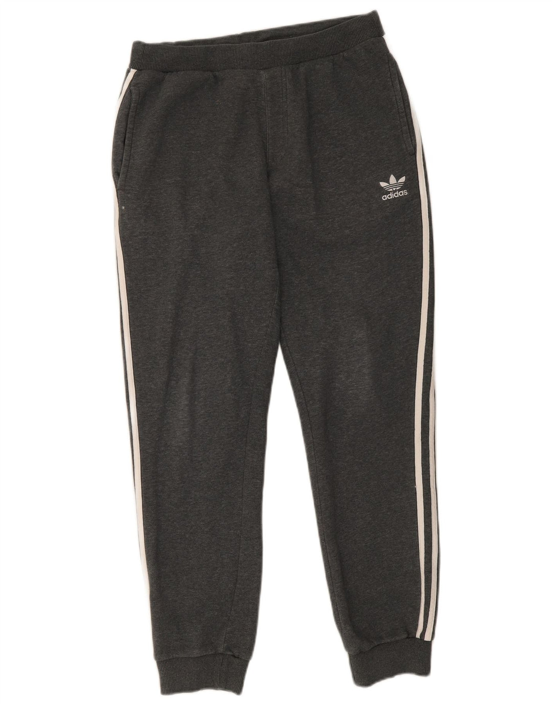 Męskie spodnie dresowe Adidas, średnioszare, bawełniane