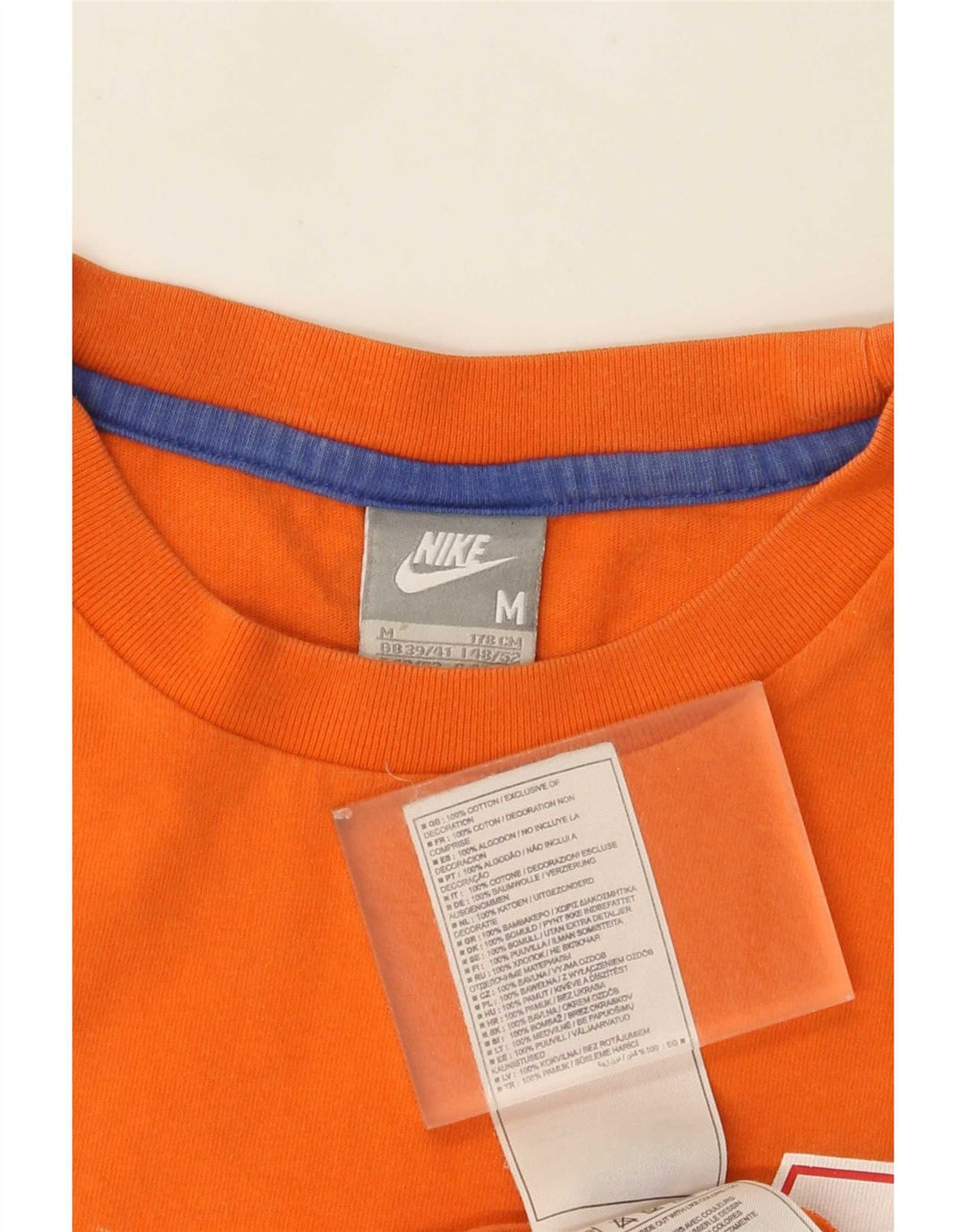 Męska koszulka z grafiką Nike KNVB, średnia, pomarańczowa bawełna