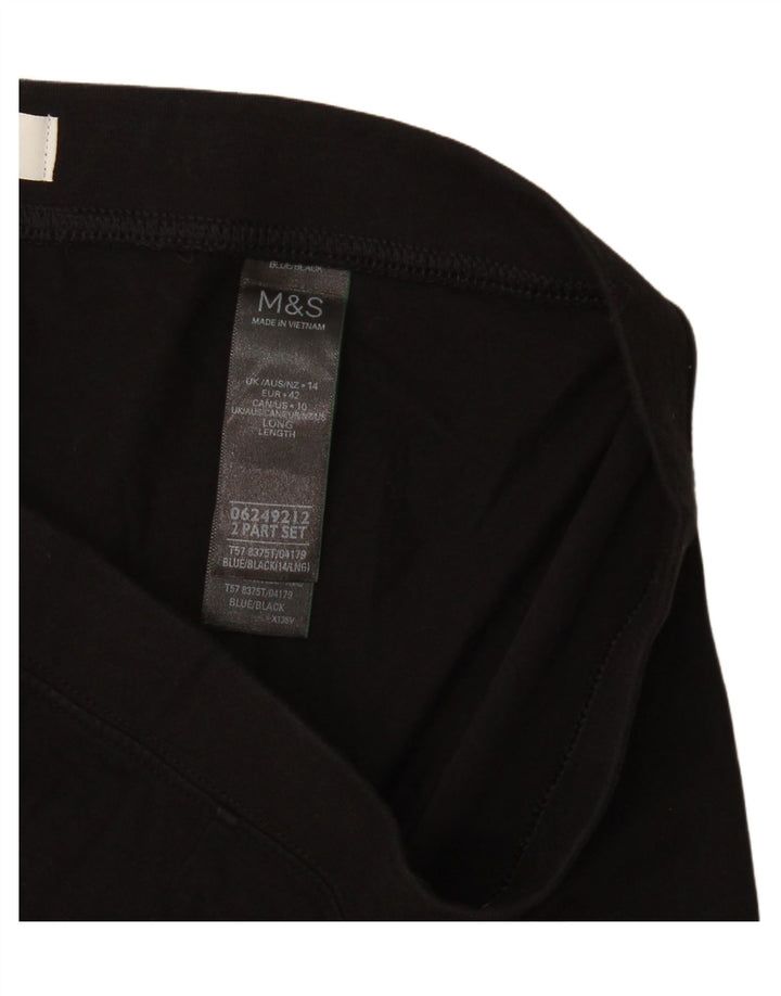 Legginsy damskie Marks & Spencer UK 14, średnie, czarne, bawełniane