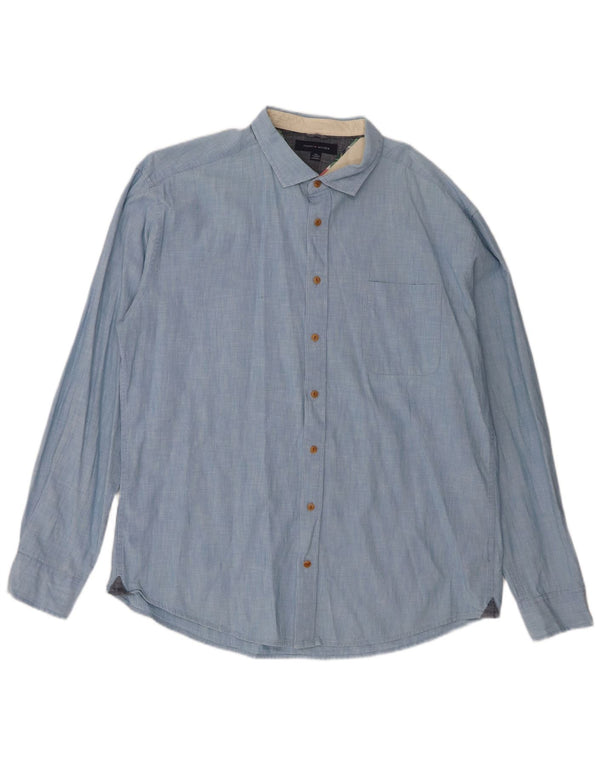 Koszula męska Tommy Hilfiger 2XL niebieska, bawełniana