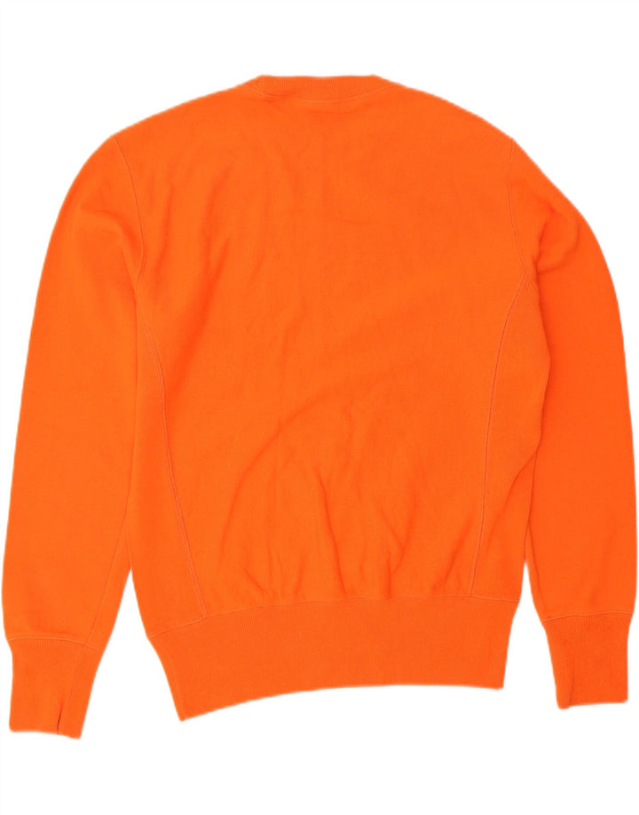 CHAMPION Mens Sweatshirt Jumper Medium Orange Cotton
