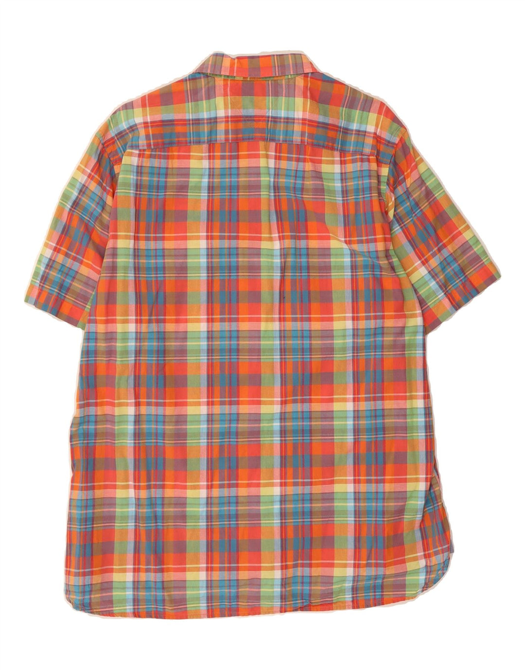 TOMMY HILFIGER Mens Custom Fit Short Sleeve Shirt XL Multicoloured Check Vintage Tommy Hilfiger and Second-Hand Tommy Hilfiger from Messina Hembry 