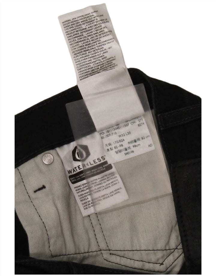 Damskie jeansy Levi's Slim W32 L30 Czarna bawełna