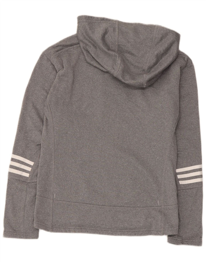 Damska bluza z kapturem oversize Adidas UK 4/6 XS Szary poliester