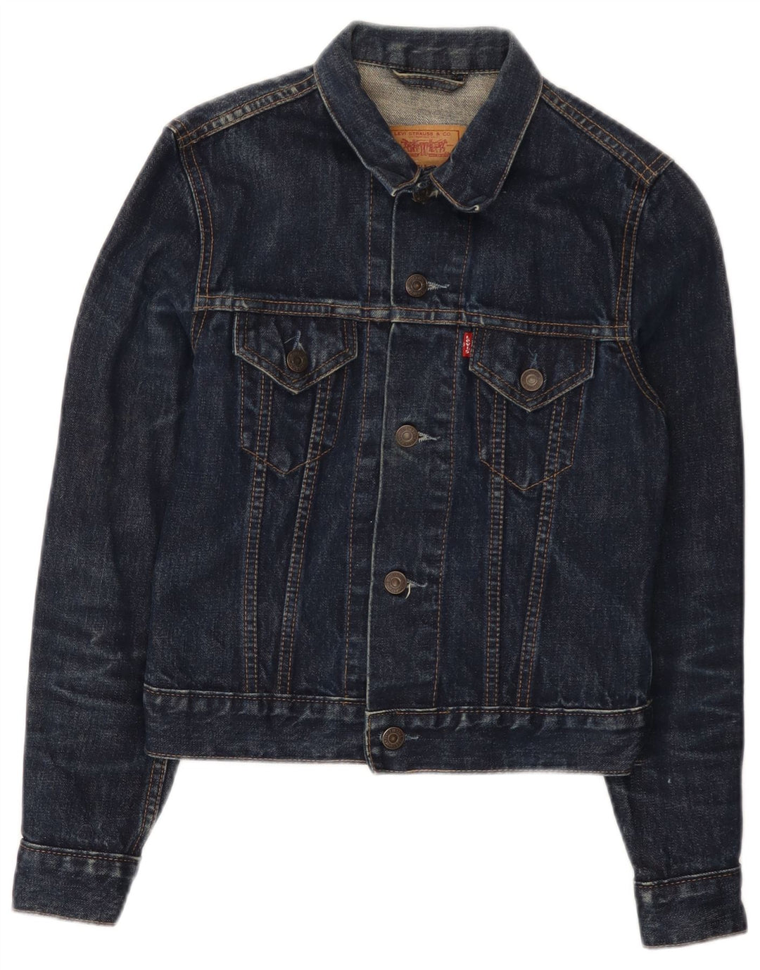 Kurtka dżinsowa Levi's dla dziewczynki 7-8 lat XS, granatowa, bawełniana