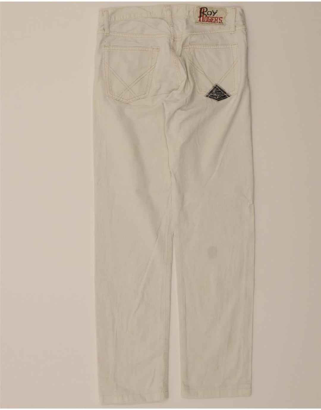 ROY ROGERS Mens Straight Jeans W29 L30 White Cotton Vintage Roy Rogers and Second-Hand Roy Rogers from Messina Hembry 