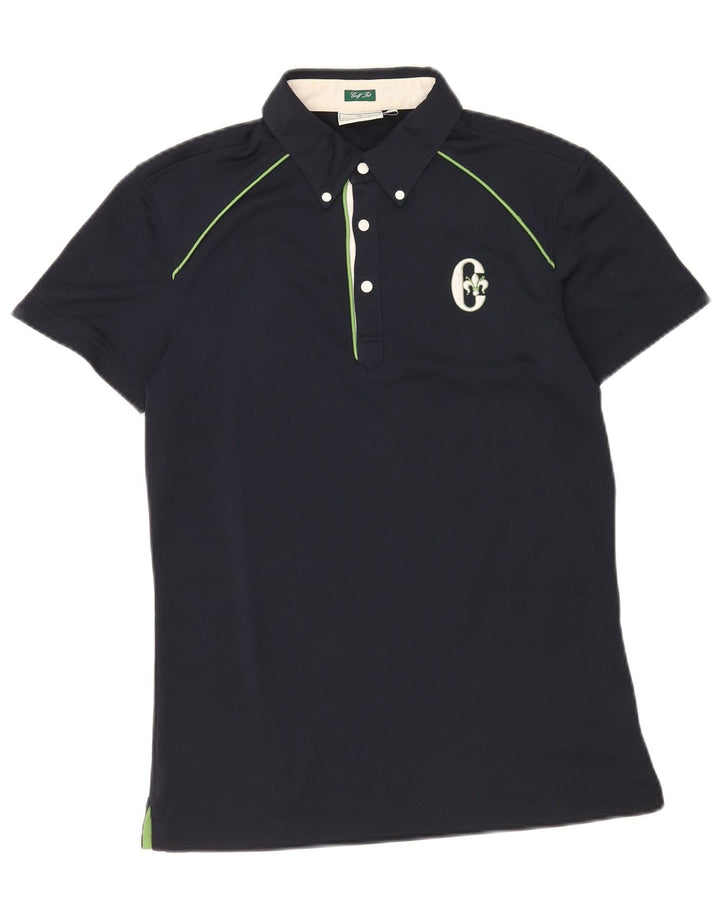 Męska koszulka polo Conte of Florence, mała, granatowa, z poliestru