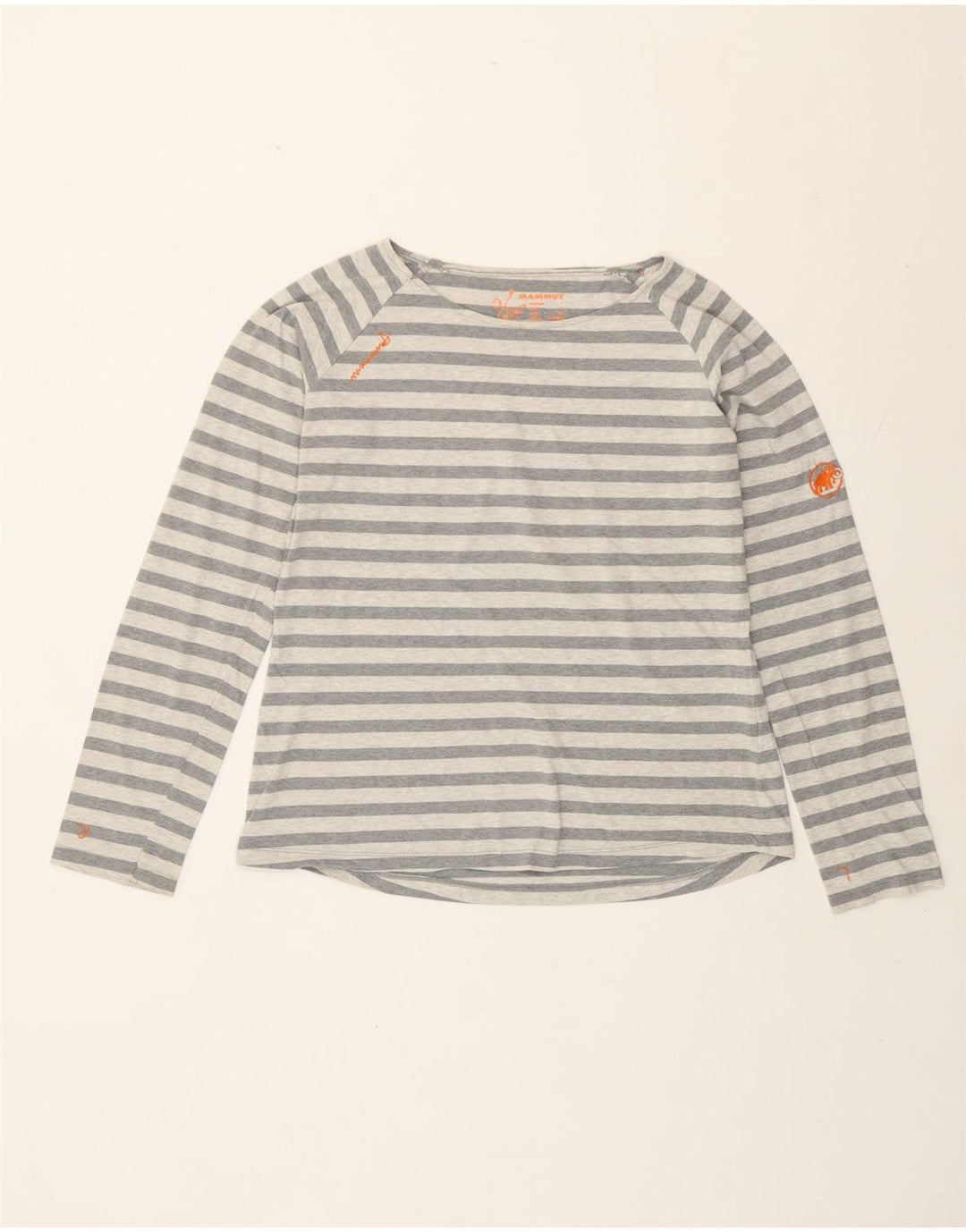 Damski top Mammut z długim rękawem UK 14, duże, szare paski