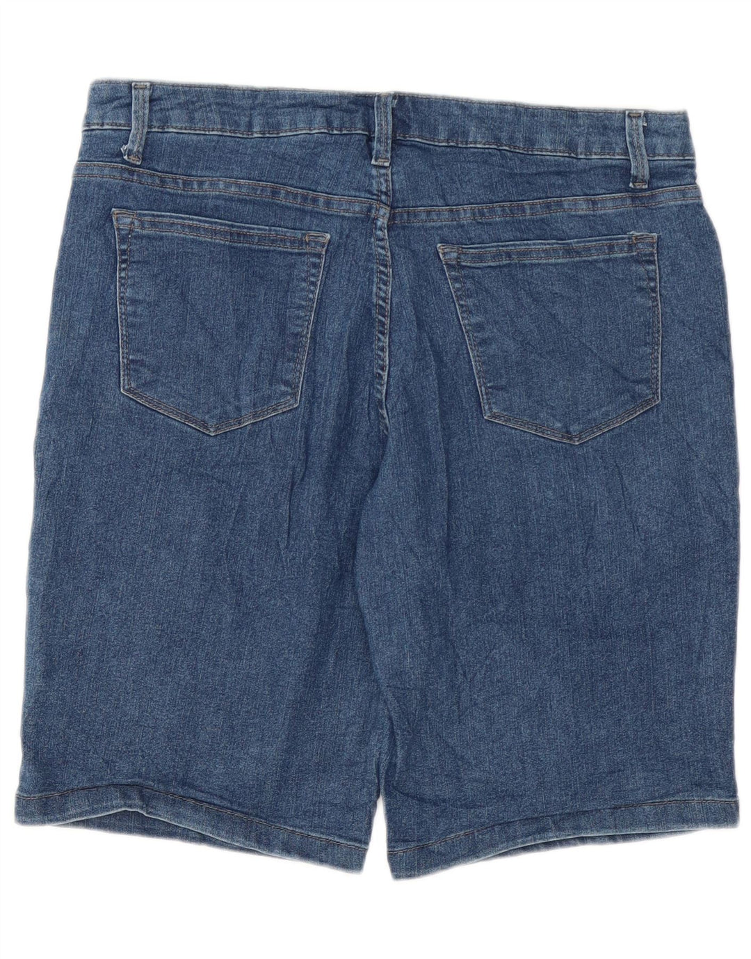 Damskie spodenki jeansowe Lee Riders Mid Rise Bermuda W34, duże niebieskie
