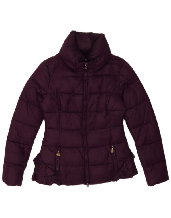 Fornarina Womens Padded Jacket UK 12 Medium Purple