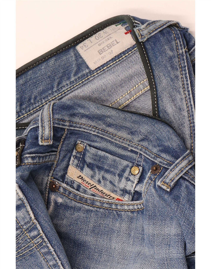Damskie jeansy Diesel BEBEL Bootcut W30 L34 Niebieskie bawełniane