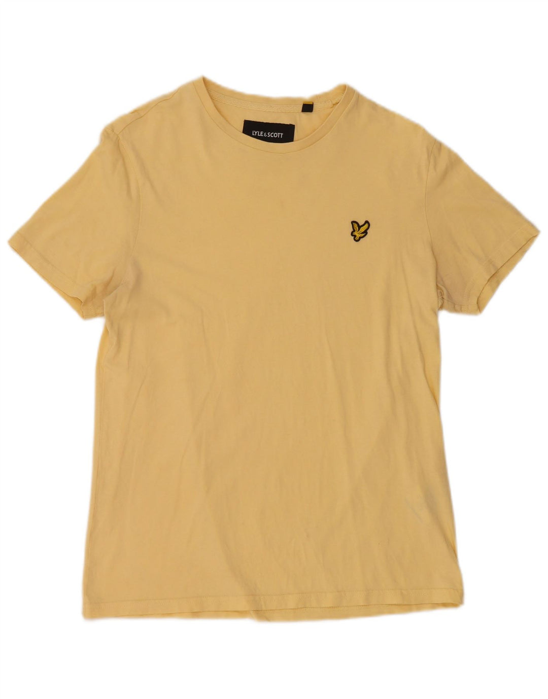 T-shirt męski LYLE & SCOTT, mały, żółty, bawełniany