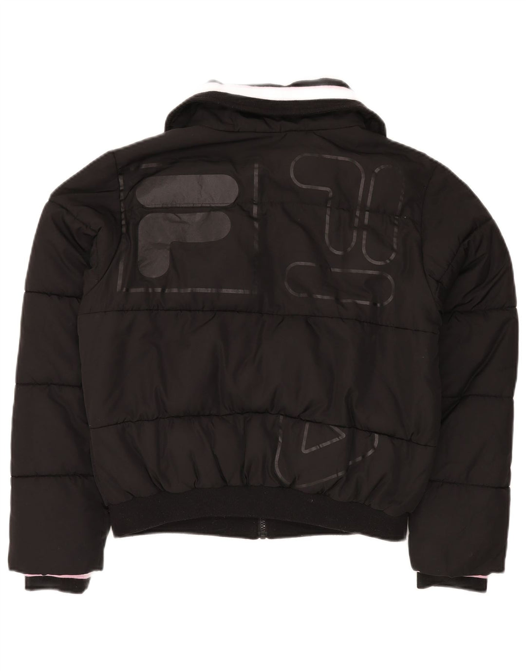 Damska ocieplana kurtka FILA Graphic UK 14, średni czarny poliester