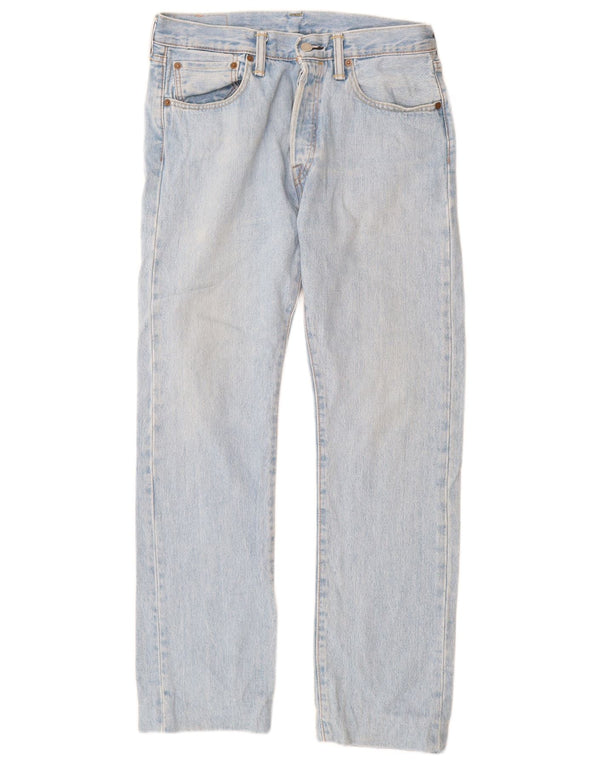 Męskie jeansy Levi's 501 Straight W31 L30 Niebieskie bawełniane